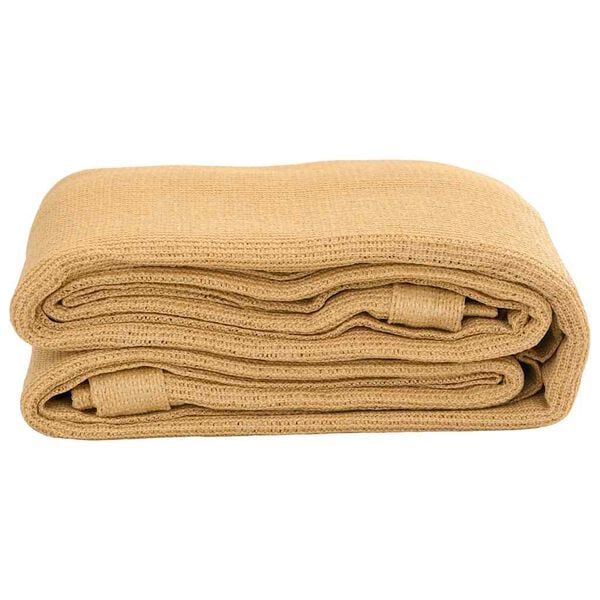 vidaXL Zeltteppich Sandfarbe 300x400 cm HDPE