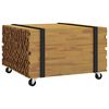 vidaXL Couchtisch Braun 60 x 60 x 38 cm Massivholz Teak