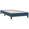 vidaXL Boxspringbett mit Matratze Dunkelblau 80x210 cm Samt