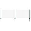vidaXL Maschendrahtzaun mit Pfosten 10 x 0,8 m PVC-beschichteter Stahl