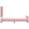 vidaXL Boxspringbett mit Kopfteil Rosa 120 x 190 cm Samt