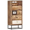 vidaXL Highboard mit Schubladen 45x30x105 cm Altholz Massiv