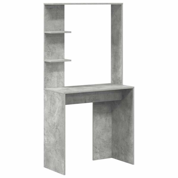 vidaXL Schreibtisch Betongrau 78,5 x 37 x 154,5 cm Holzwerkstoff
