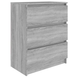 vidaXL Sideboard Grau Sonoma 60x35x76 cm Holzwerkstoff