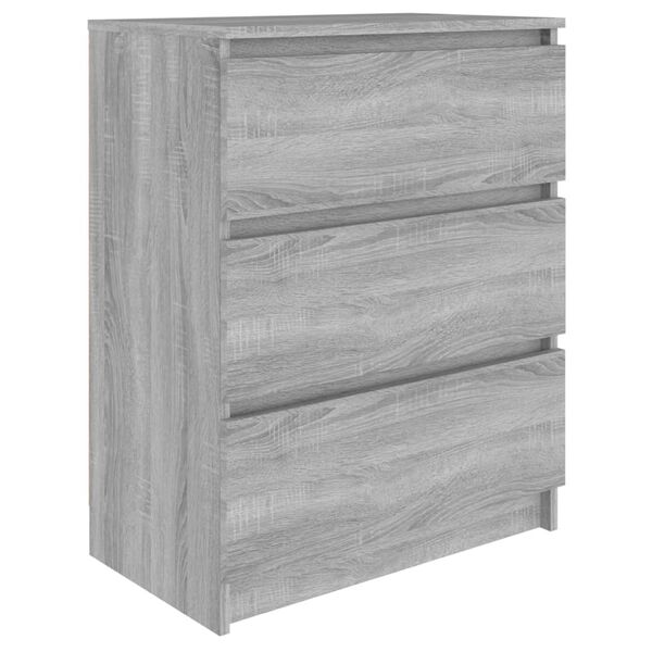 vidaXL Sideboard Grau Sonoma 60x35x76 cm Holzwerkstoff
