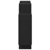 vidaXL Wandregal Schwarz Eichen-Optik 159x18x65 cm Holzwerkstoff