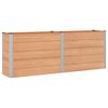 vidaXL Hochbeet Braun 250 x 50 x 91 cm WPC und Aluminium