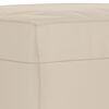 vidaXL Sitzbank Creme 100x35x41 cm Mikrofasergewebe