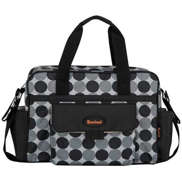 Baninni Wickeltasche Amalfi Schwarz Kreis BNDB005-BKCL