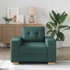 vidaXL Sofasessel Dunkelgrün 60 cm Stoff