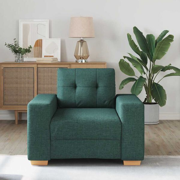 vidaXL Sofasessel Dunkelgrün 60 cm Stoff