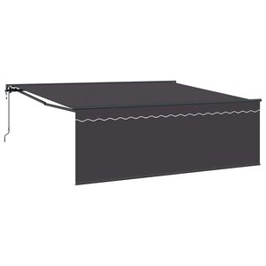 vidaXL Einziehbare Markise Anthrazit 400 x 300 cm