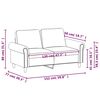 vidaXL 2-Sitzer-Sofa Dunkelgrau 120 cm Samt