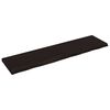 vidaXL Waschtischplatte Dunkelbraun 200x50x(2-6)cm Massivholz
