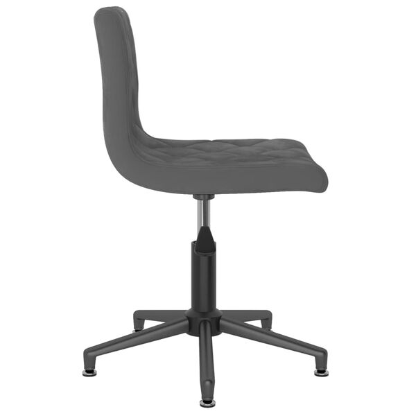 vidaXL B&uuml;rostuhl Drehbar Dunkelgrau Samt