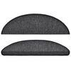 vidaXL Stufenmatten 15 Stk. 56x17x3 cm Anthrazit Halbrund
