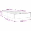vidaXL Boxspringbett Hellgrau 120 x 190 cm Samt