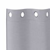 vidaXL Verdunkelungs-Vorh&auml;nge mit Ringen 2 pcs Metallic Grau