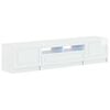 vidaXL LED-TV-Schrank UTRECHT 3 stk. Hochglanz Wei&szlig; Holzwerkstoff