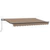 vidaXL Ausziehbare Markise Taupe 3 x 2 m Stoff