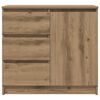 vidaXL Sideboard mit Schublade Artisan-Eiche 71x35x65 cm Holzwerkstoff
