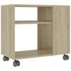 vidaXL Beistelltisch Sonoma-Eiche 70x35x60,5 cm Holzwerkstoff