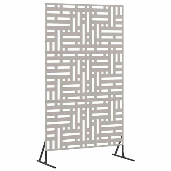 vidaXL Sichtschutz Grau 100 x 50 x 180 cm Wetterfeststahl