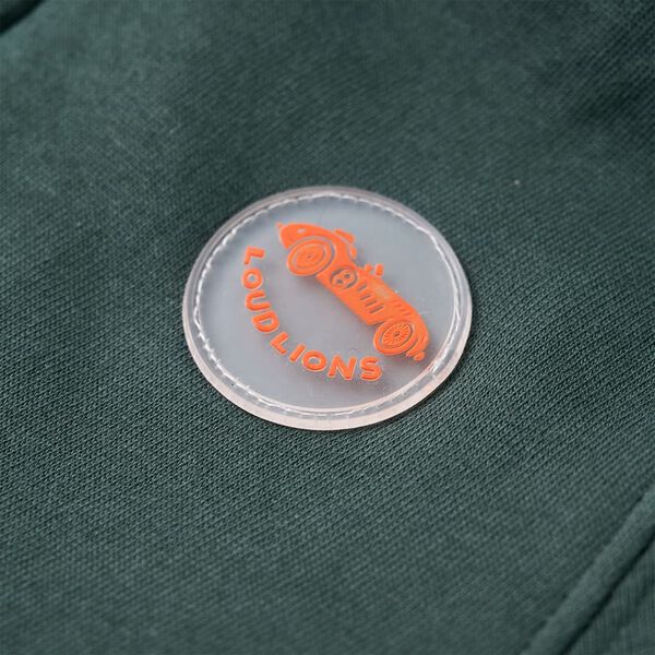 Kinder-Kapuzenpullover mit Reißverschluss Dunkelgrün 92