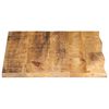 vidaXL Tischplatte 80x60x2,5 cm Baumkante Massivholz Raues Mangoholz