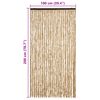 vidaXL Fliegenvorhang Beige 100x200 cm Chenille