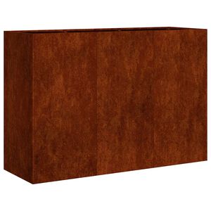 vidaXL Pflanzk&uuml;bel Rostig 120x40x80 cm Wetterfester Stahl
