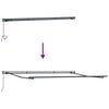 vidaXL Einziehbare Markise Hellgrau 400 x 300 cm Polyester und Stahl