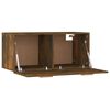 vidaXL Wandschrank Räuchereiche 80x35x36,5 cm Holzwerkstoff