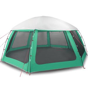 vidaXL Poolzelt mit abnehmbarem &Uuml;berzelt Netzw&auml;nden Meergr&uuml;n 612x612cm