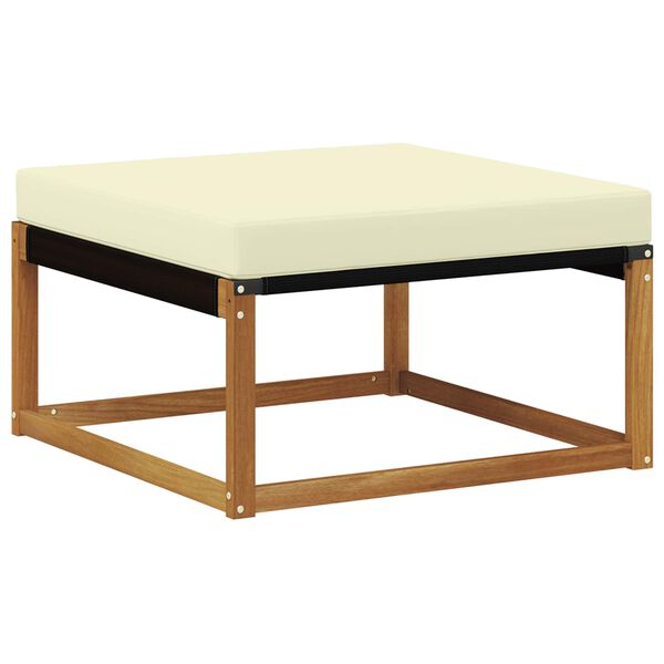 vidaXL Outdoor-Sofagarnitur mit Kissen 5 pcs Natur und Creme