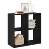 vidaXL B&uuml;cherregal Schwarze Eiche 68,5 x 32 x 68,5 cm Holzwerkstoff
