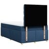 vidaXL Boxspringbett mit Matratze Blau 120x200 cm Stoff