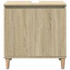 vidaXL Waschbeckenunterschrank Sonoma-Eiche 58x33x60 cm Holzwerkstoff