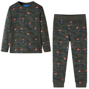 Kinderpyjama mit Langen &Auml;rmeln Khaki 92