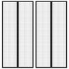 vidaXL Fliegengitter-T&uuml;rvorh&auml;nge 2 Stk. Magnet Schwarz 220x110 cm