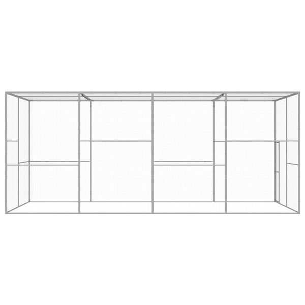 vidaXL Katzenk&auml;fig 6x3x2,5 m Verzinkter Stahl