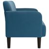 vidaXL Zweisitzer-Sofa Blau 109 cm Samt