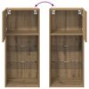 vidaXL Wandmontierte TV-Schr&auml;nke 2 pcs Artisan-Eiche 40,5 x 30 x 90 cm
