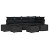 vidaXL Sofa Set 6 stk. Poly-Rattan
