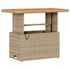 vidaXL Garten Essgruppe Beige Poly Rattan