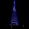 vidaXL LED-Weihnachtsbaum mit 455 LEDs Blau 184,5 cm Metall