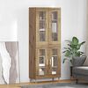 vidaXL Highboard Artisan-Eiche 69,5 x 34 x 180 cm Holzwerkstoff