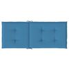 vidaXL Hochlehner-Auflagen 4 Stk. Melange Blau 120x50x4 cm Stoff