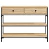 vidaXL Konsolentisch Sonoma-Eiche 100x25x75 cm Holzwerkstoff