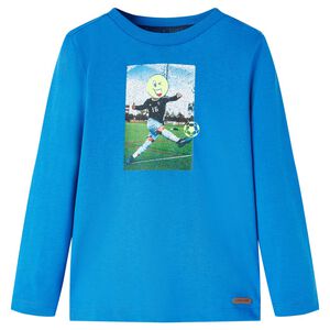 vidaXL Kinder-Langarmshirt Kobaltblau 116